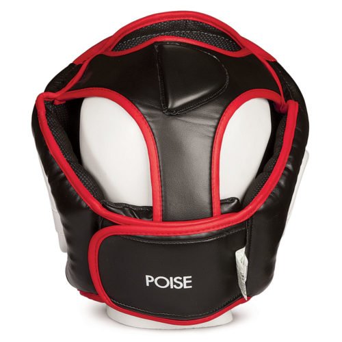 Черно-красный шлем для тренировок GREEN HILL POISE (сзади)