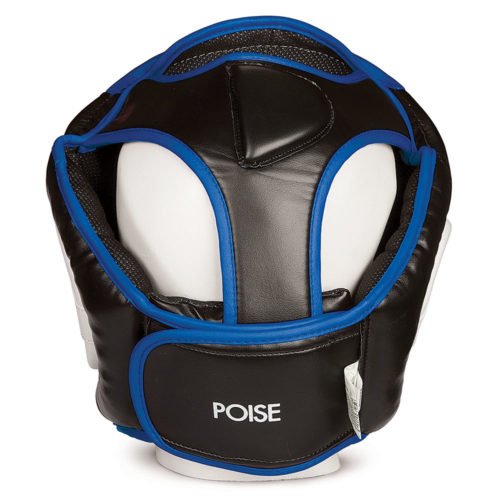 Черно-синий шлем для тренировок GREEN HILL POISE (сзади)