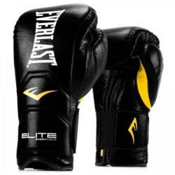 Черные боксерские перчатки для тренировок EVERLAST ELITE PRO