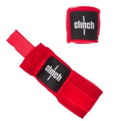 Красные боксерские бинты CLINCH BOXING CREPE BANDAGE PUNCH (C139)