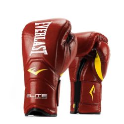 Красные боксерские перчатки для тренировок EVERLAST ELITE PRO