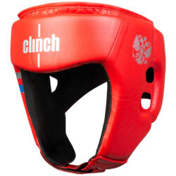 Красный шлем для бокса CLINCH OLIMP C112