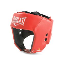 Красный боксерский шлем для соревнований EVERLAST AMATEUR COMPETITION PU