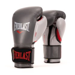 Серые боксерские перчатки для тренировок EVERLAST POWERLOCK