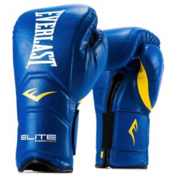 Синие боксерские перчатки для тренировок EVERLAST ELITE PRO