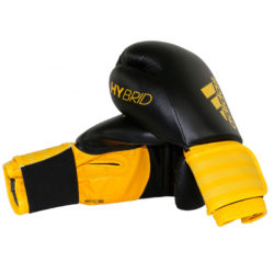 Черно-желтые боксерские перчатки ADIDAS HYBRID 100 (ADIH100)
