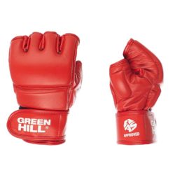 Красные перчатки для боевого самбо GREEN HILL FIAS