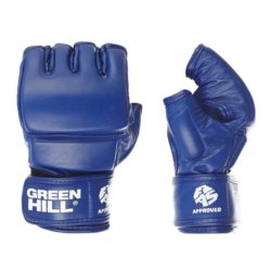 Синие перчатки для боевого самбо GREEN HILL FIAS