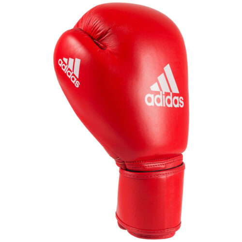 Боксерские перчатки ADIDAS AIBA красные сбоку