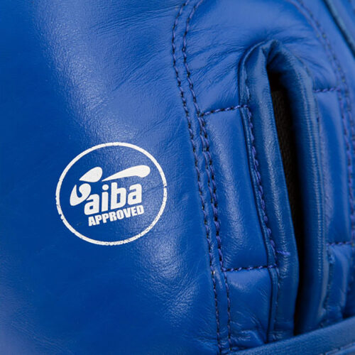 Боксерские перчатки ADIDAS AIBA синие печать