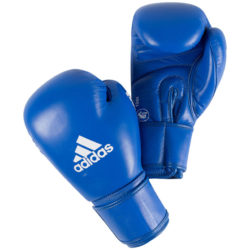Синие боксерские перчатки ADIDAS AIBA