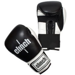 Черные боксерские перчатки CLINCH PUNCH