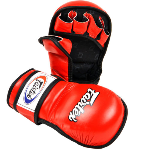 Красные перчатки ММА FAIRTEX FGV15