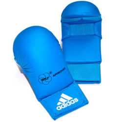 Синие перчатки для каратэ ADIDAS WKF BIGGER