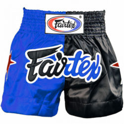 Синие шорты для тайского бокса FAIRTEX BS84