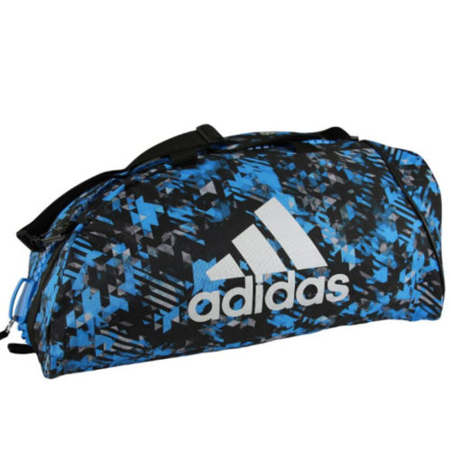 Синяя камуфляжная сумка-рюкзак ADIDAS COMBAT