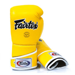 Желтые перчатки для спарринга FAIRTEX BGV6