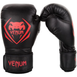 Черно-красные боксерские перчатки VENUM CONTENDER