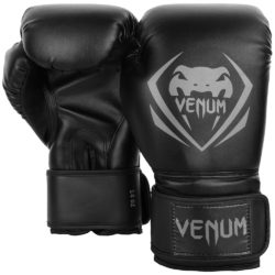 Черно-серые боксерские перчатки VENUM CONTENDER