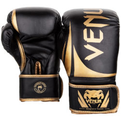 Черно-золотые боксерские перчатки VENUM CHALLENGER 2.0