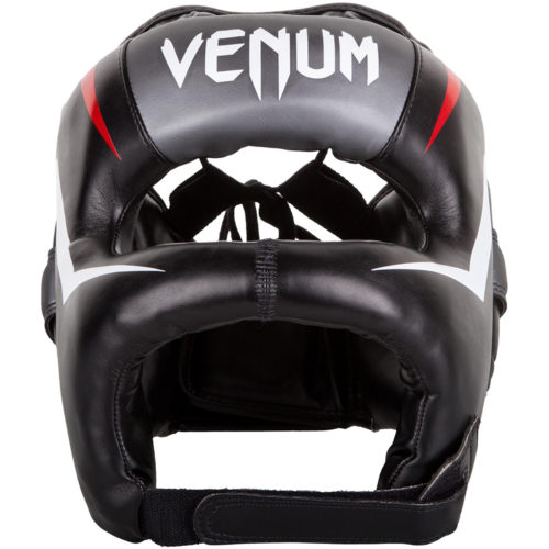 Боксерский шлем с бампером VENUM ELITE IRON (спереди)