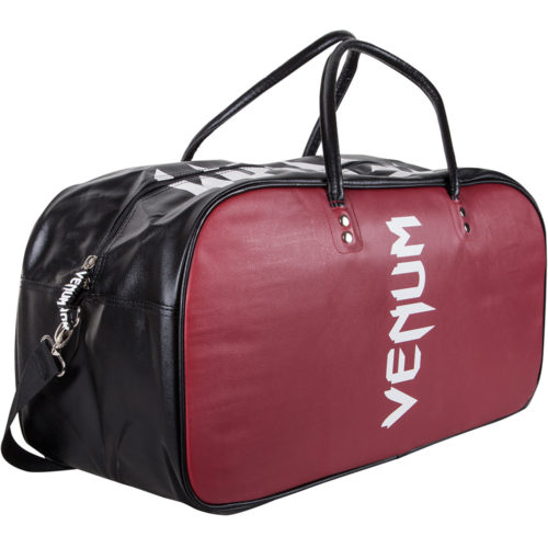 Черно-красная спортивная сумка VENUM ORIGINS BAG (сбоку)