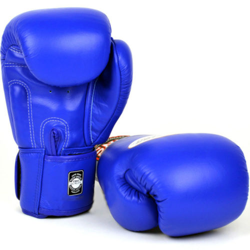 Синие боксерские перчатки TWINS SPECIAL BGVL-3 (ладонь)