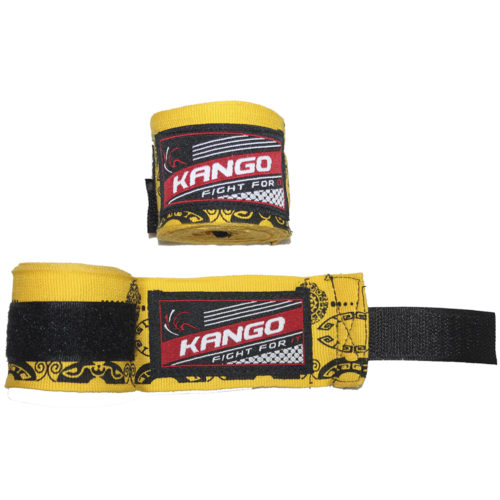 Желтые боксерские бинты Kango KAC-425