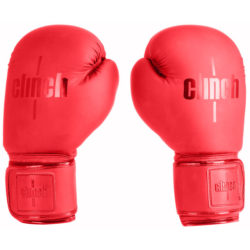 Красные боксерские перчатки CLINCH MIST