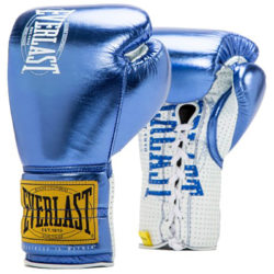 Синие боксерские перчатки для профессионального бокса EVERLAST 1910 CLASSIC