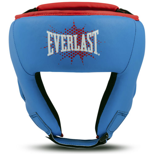 Синий детский шлем для бокса EVERLAST PROSPECT (спереди)