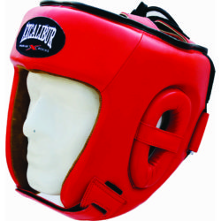 Красный шлем для бокса EXCALIBUR 723