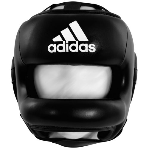 Боксерский шлем с бампером ADIDAS PRO FULL PROTECTION (спереди)