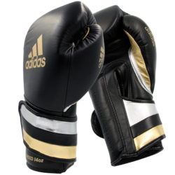 Черные боксерские перчатки ADIDAS ADISPEED PRO