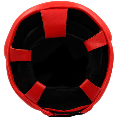 Красно-зеленый боксерский шлем ADIDAS ADISTAR PRO (сверху)