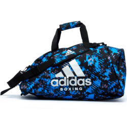Синяя камуфляжная сумка-рюкзак ADIDAS BOXING
