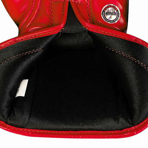 Красные боксерские перчатки CLINCH OLIMP NEW внутри