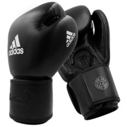 Черные перчатки для тайского бокса ADIDAS MUAY THAI GLOVES 200