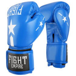 Синие перчатки для бокса FIGHT EMPIRE