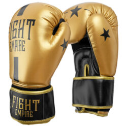 Золотые боксерские перчатки FIGHT EMPIRE