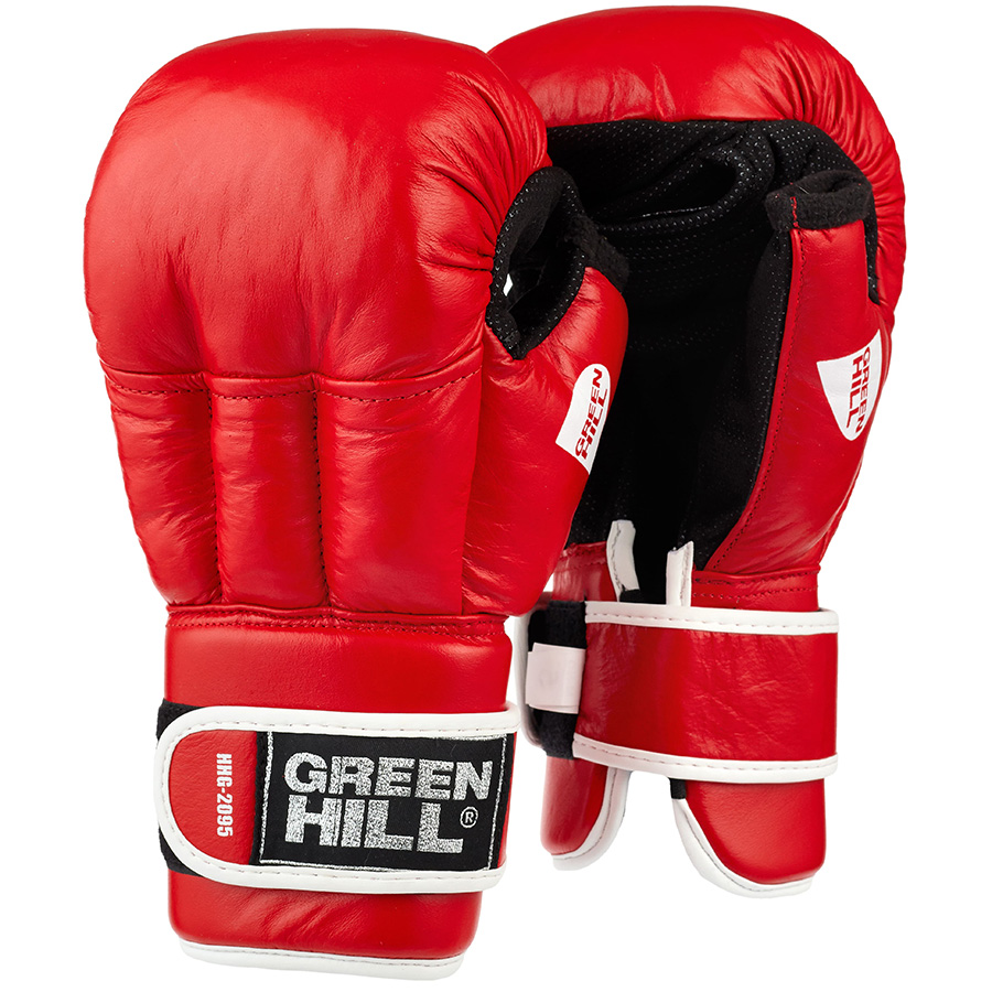 Красные перчатки для рукопашного боя GREEN HILL