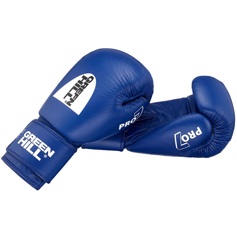 Синие боксерские перчатки GREEN HILL PRO-7