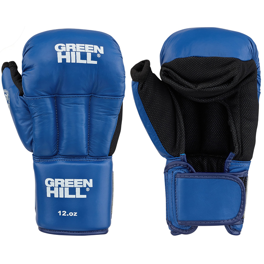 Синие перчатки для рукопашного боя GREEN HILL OFRB