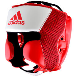 Тренировочный шлем для бокса ADIDAS HYBRID 150 красно-белый