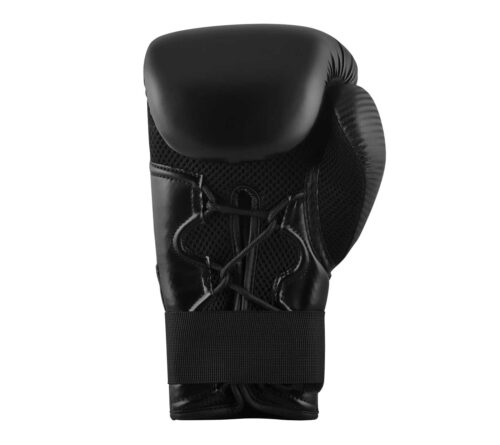 Черные боксерские перчатки ADIDAS HYBRID 250 (ладонь)