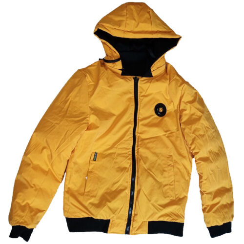 Двусторонняя зимняя куртка KA7 желтая другая сторона