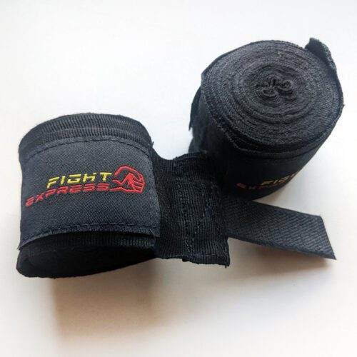 Боксерские бинты FIGHT EXPRESS, черные 4,5 м