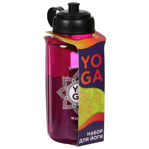 Набор спортивный Yoga, для йоги - бутылка