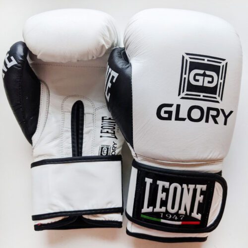 Белые боксерские перчатки LEONE GLORY