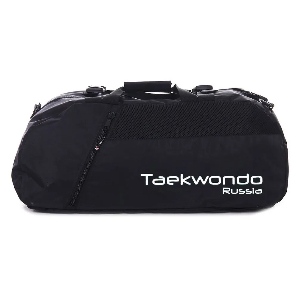 Сумка-рюкзак RUSSIA TAEKWONDO 66x30x28 см, черный/белый